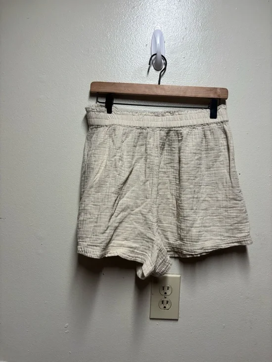 Aerie guazy high waisted shorts women's large 100 cotton - Picture 5 of 8